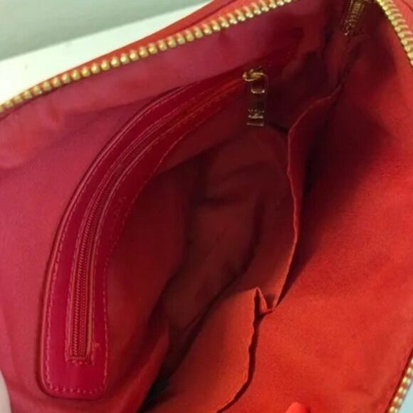 Badgley Mischka Red Gold Studded Crossbody - Picture 6 of 6